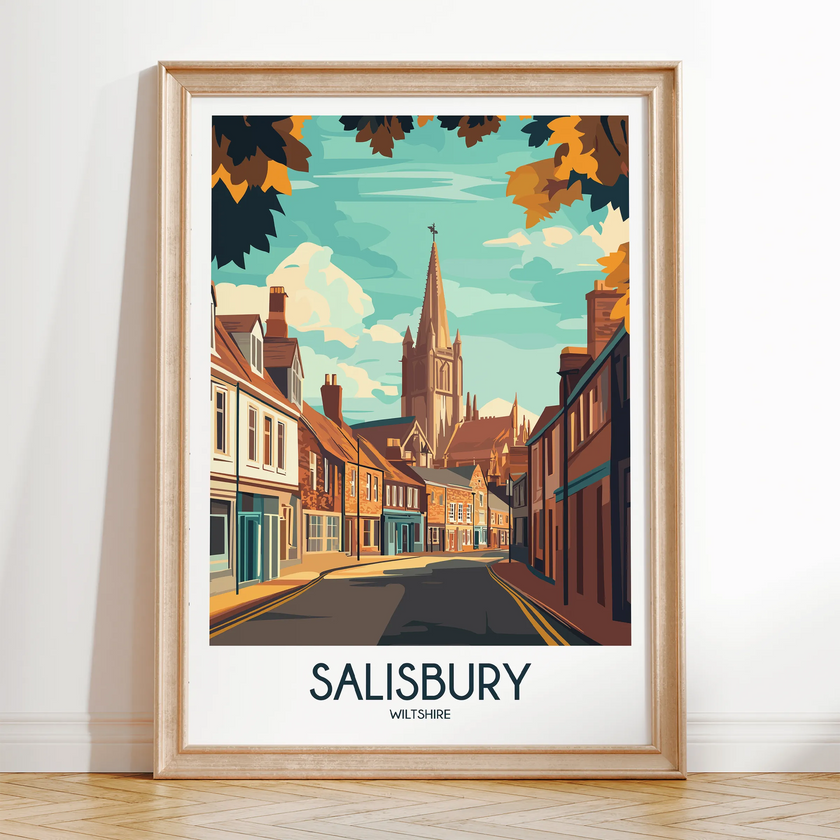 Salisbury Vintage Style Print