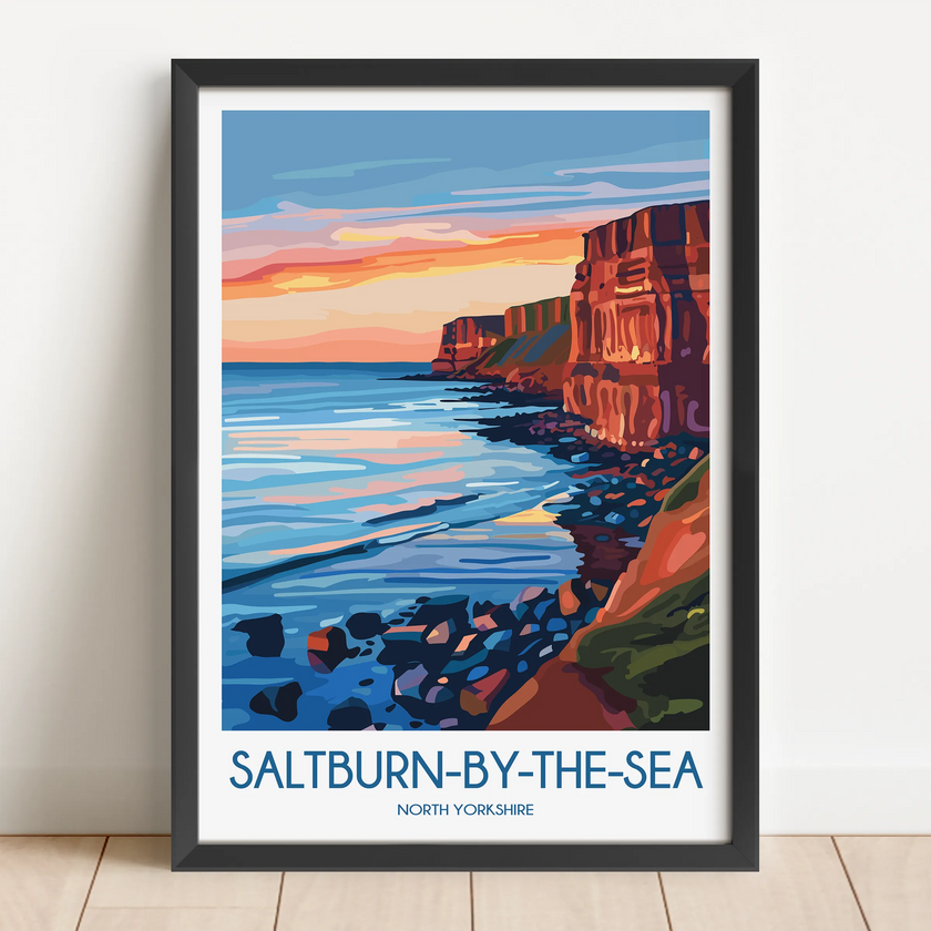 Saltburn-By-The-Sea Minimalist Wall Art