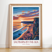 Saltburn-By-The-Sea Modern Travel Poster