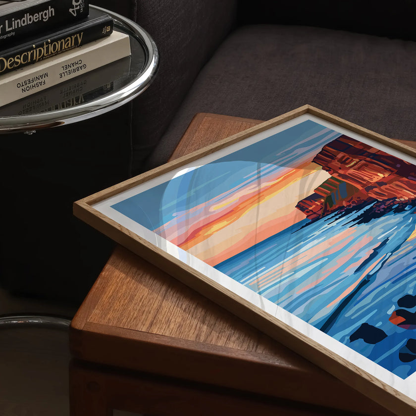 Saltburn-By-The-Sea Retro Travel Illustration
