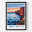 Saltburn-By-The-Sea Retro Travel Illustration