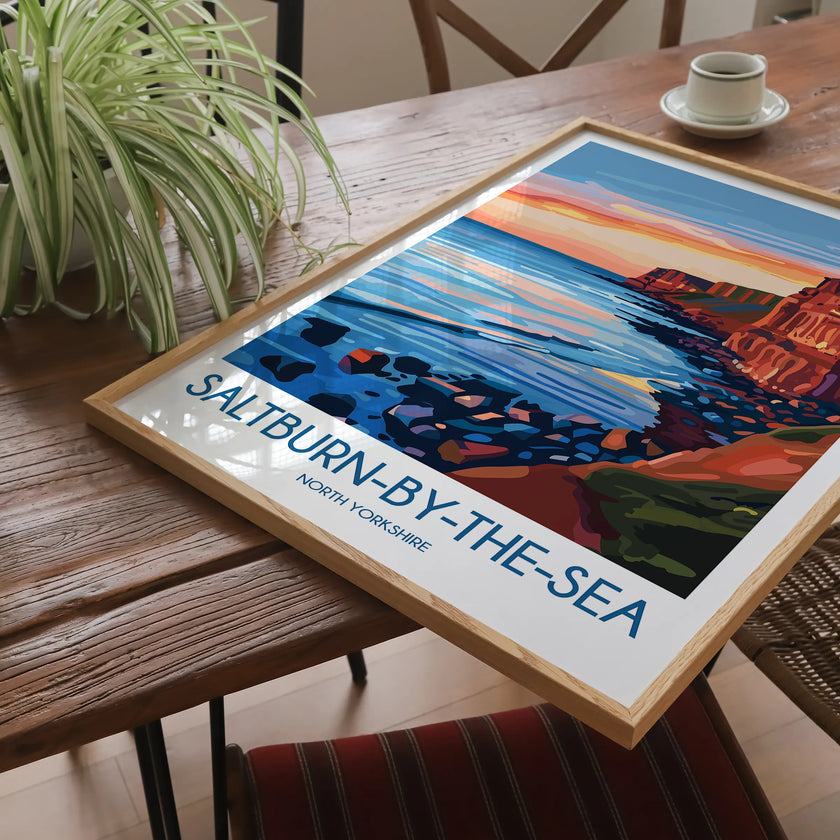 Saltburn-By-The-Sea Souvenir Poster Print