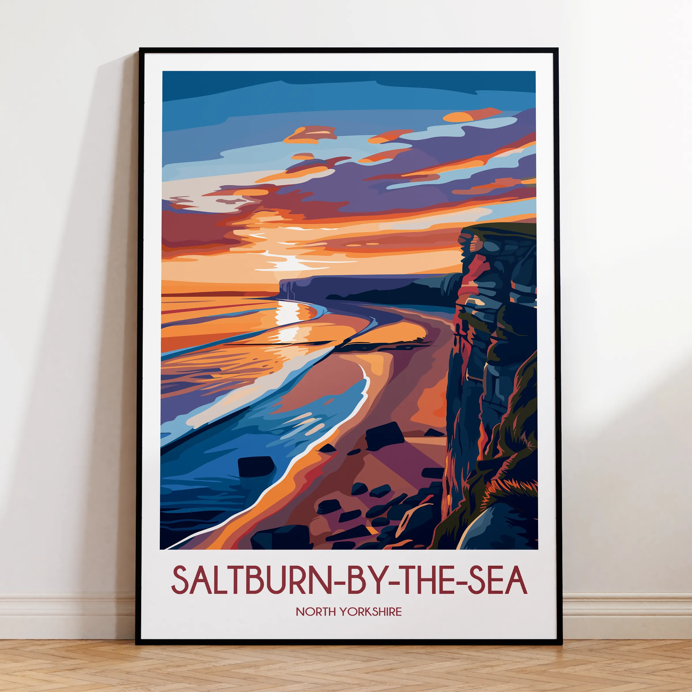 Saltburn-By-The-Sea Souvenir Poster Print