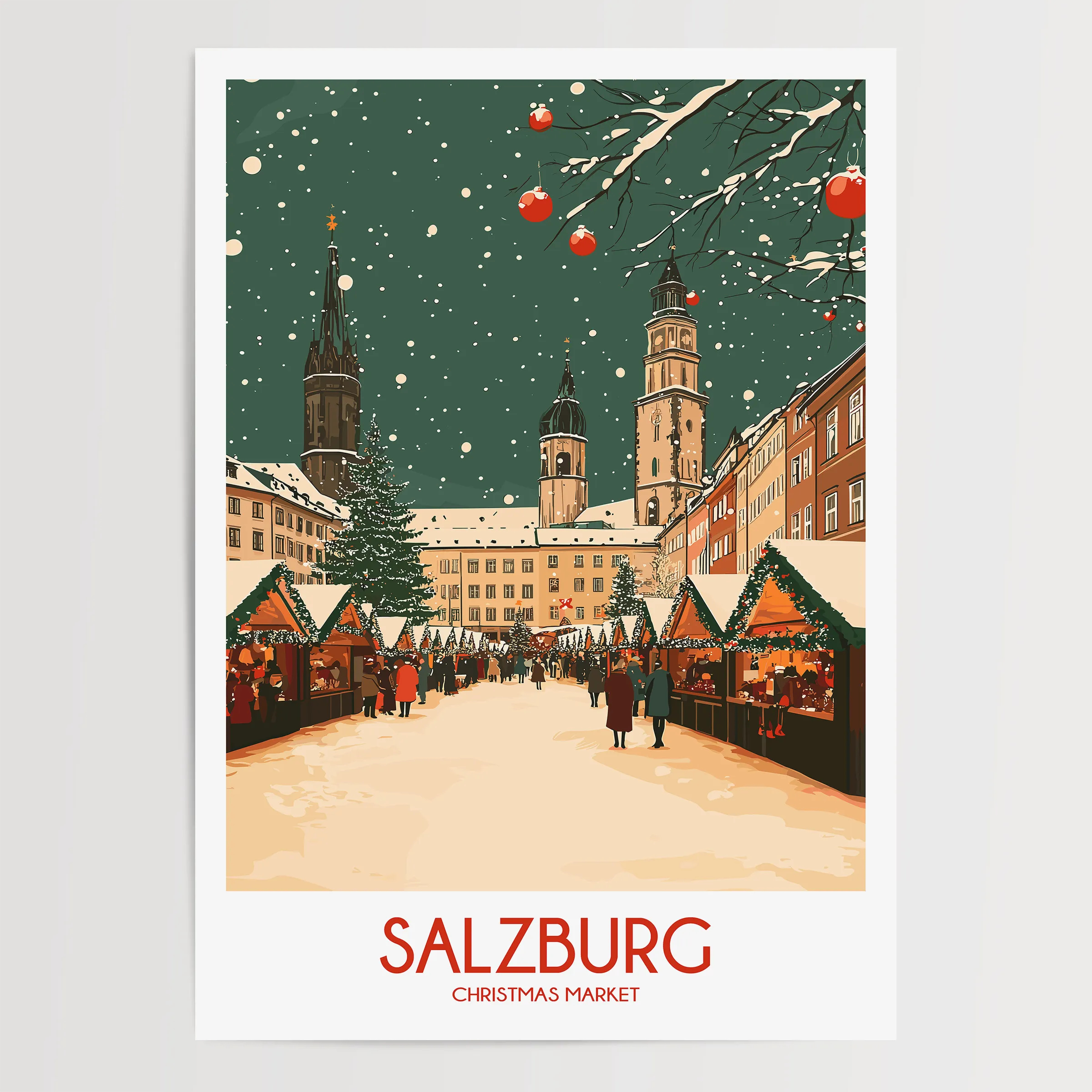 Salzburg Modern Travel Poster