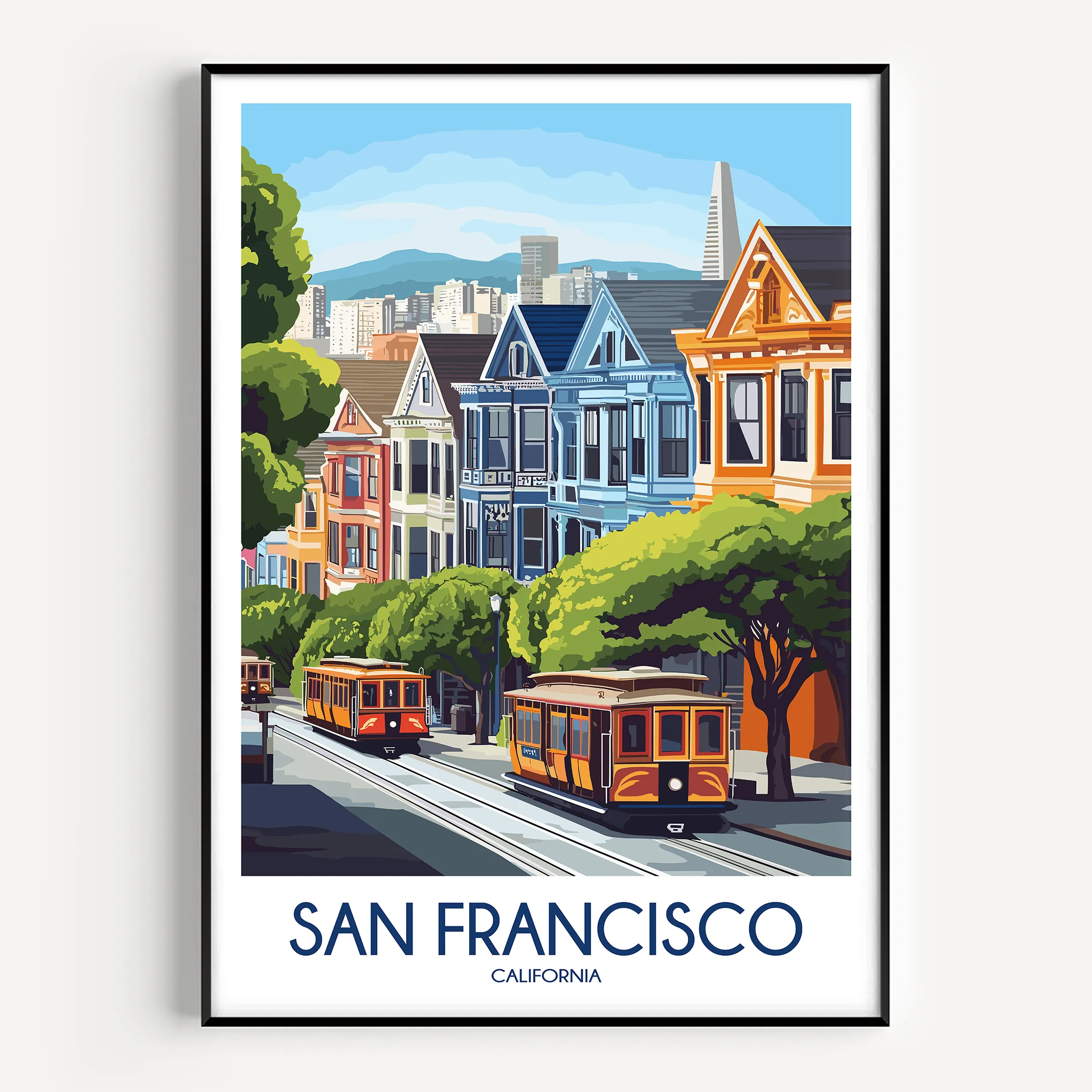 San Francisco Minimalist Wall Art