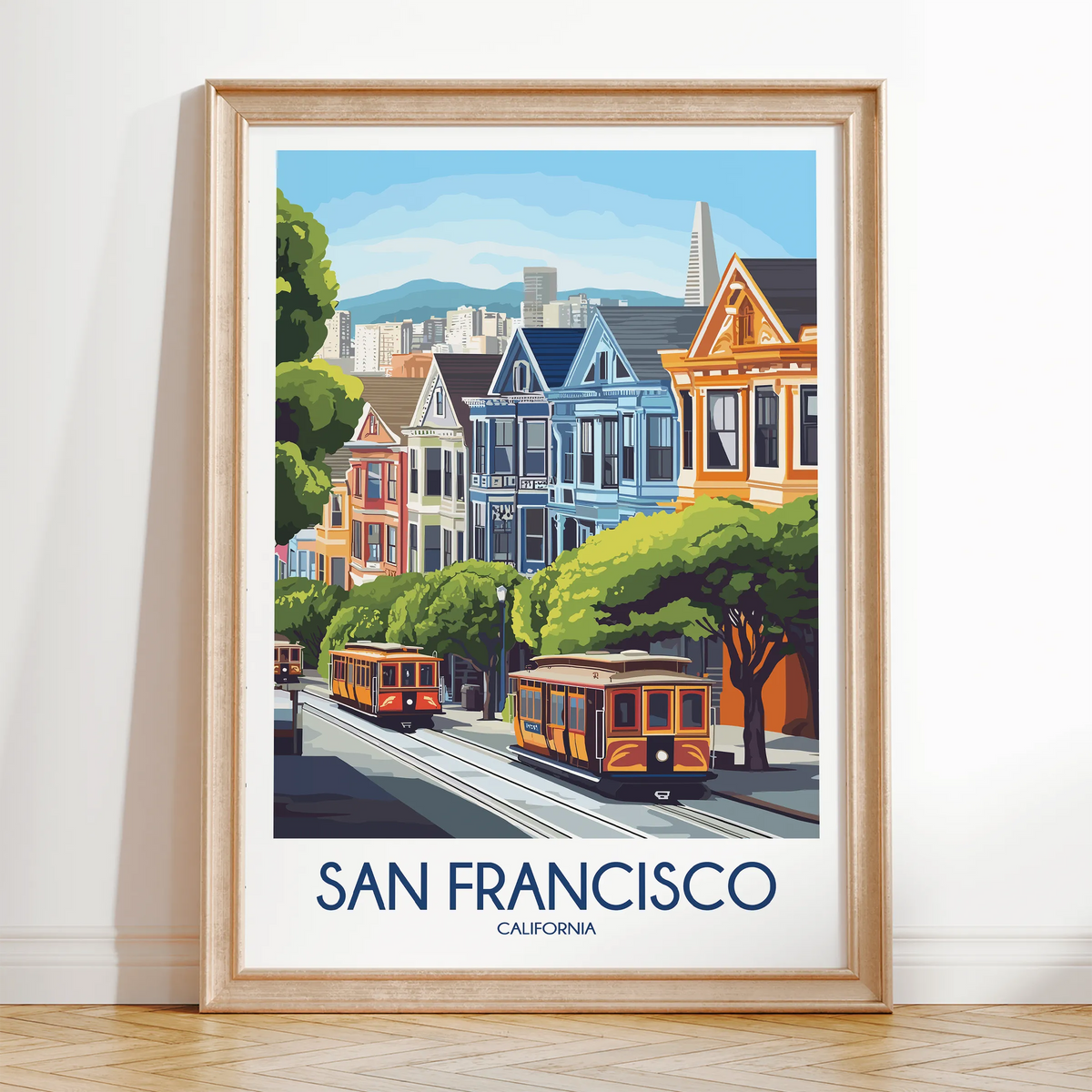 San Francisco Modern Travel Poster