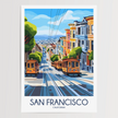 San Francisco Modern Travel Poster