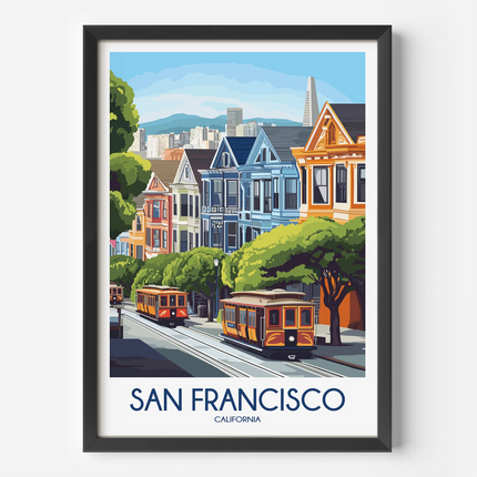 San Francisco Modern Travel Poster