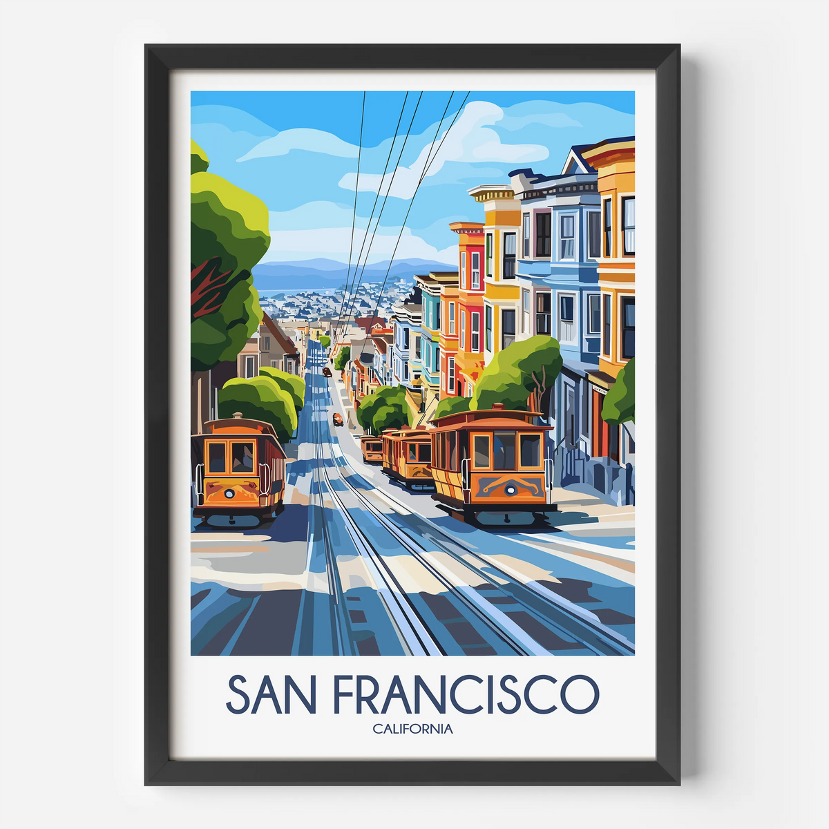 San Francisco Modern Travel Poster