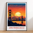 San Francisco Modern Travel Poster