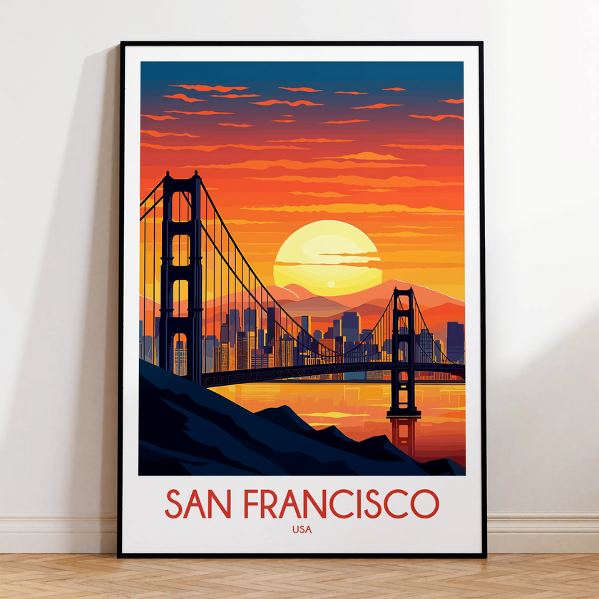San Francisco Modern Travel Poster