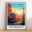 San Francisco Modern Travel Poster