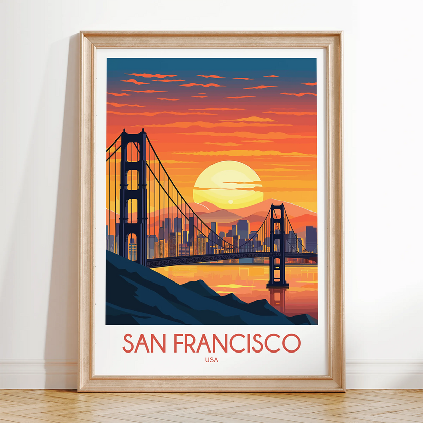 San Francisco Souvenir Poster Print