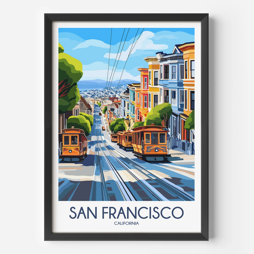 San Francisco Souvenir Poster Print
