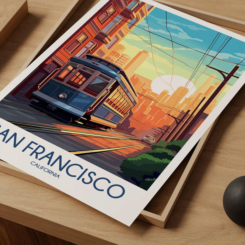 San Francisco Vintage Style Print