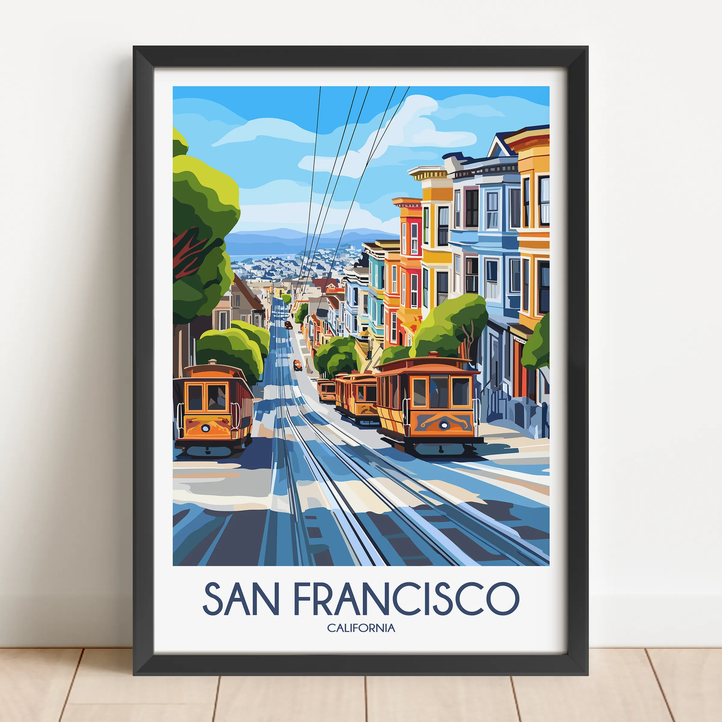 San Francisco Vintage Style Print