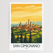San Gimignano Destination Art Gift