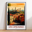 San Gimignano Destination Art Gift