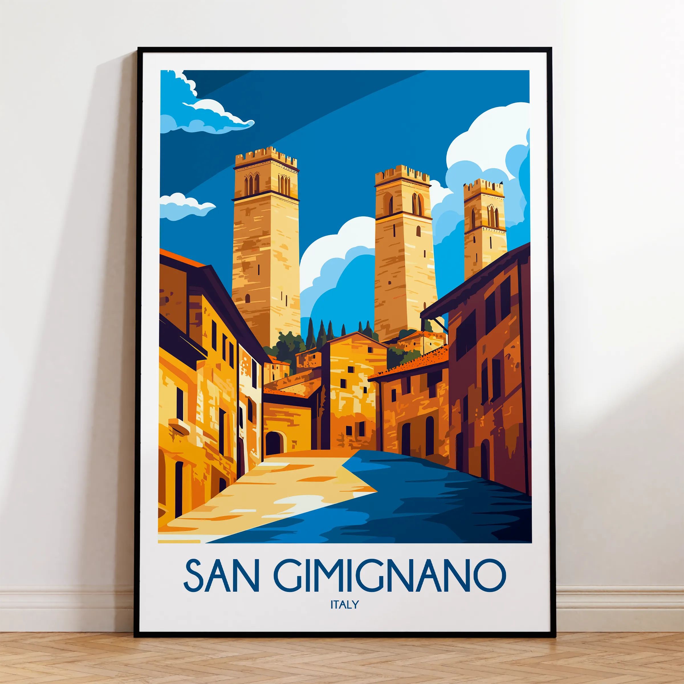 San Gimignano Destination Art Gift
