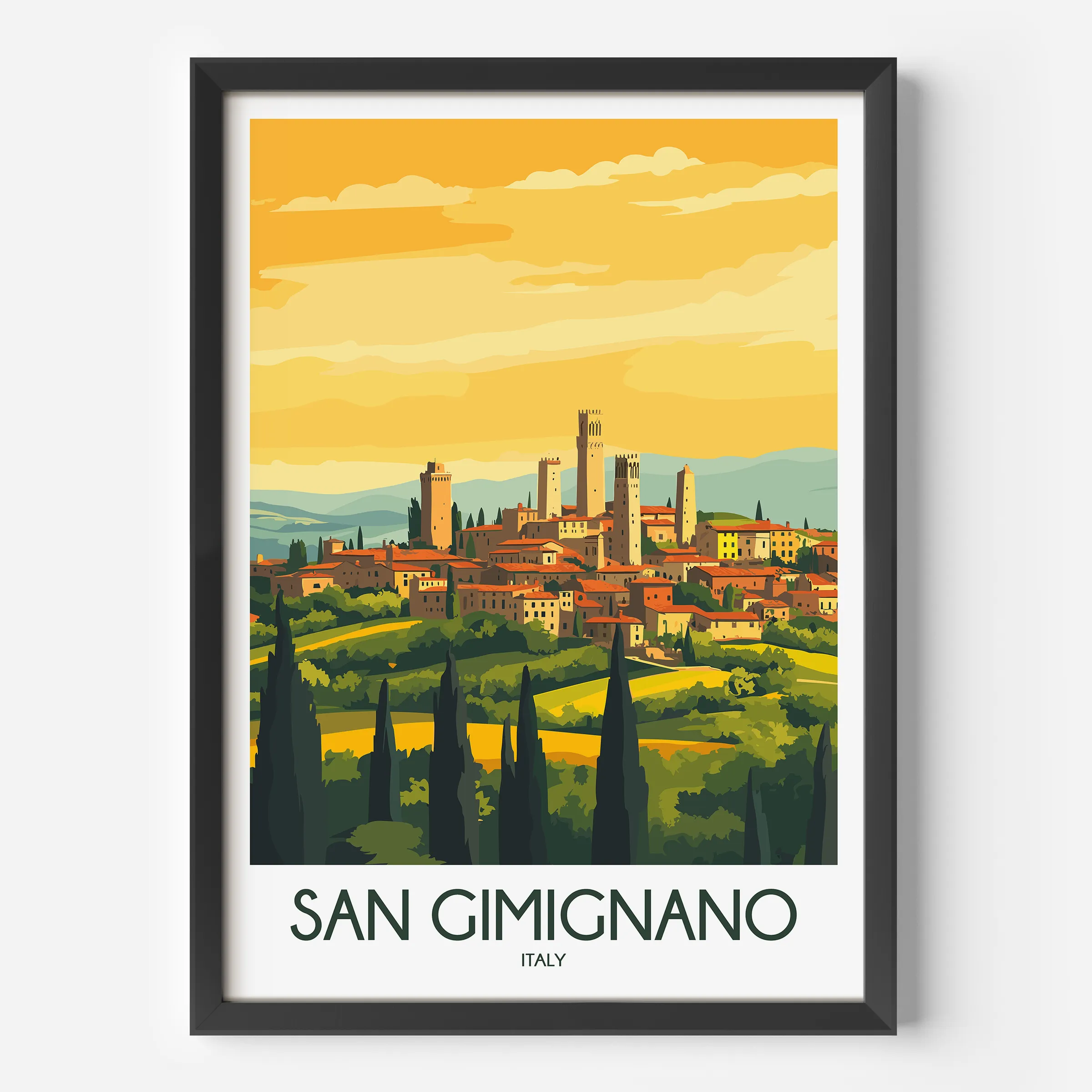 San Gimignano Gallery Quality Print