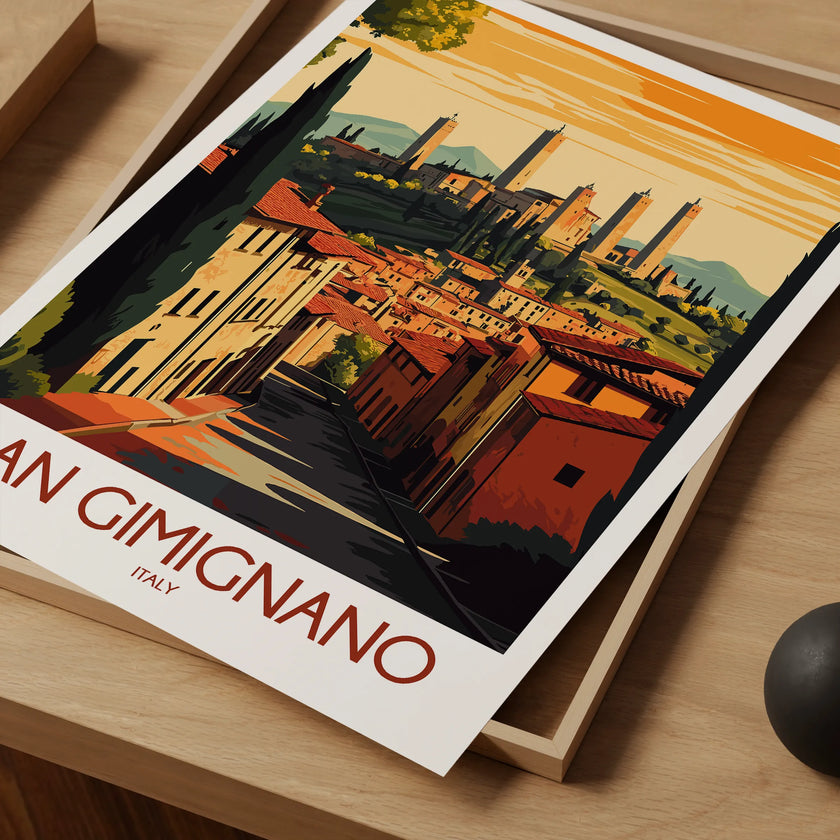 San Gimignano Minimalist Wall Art