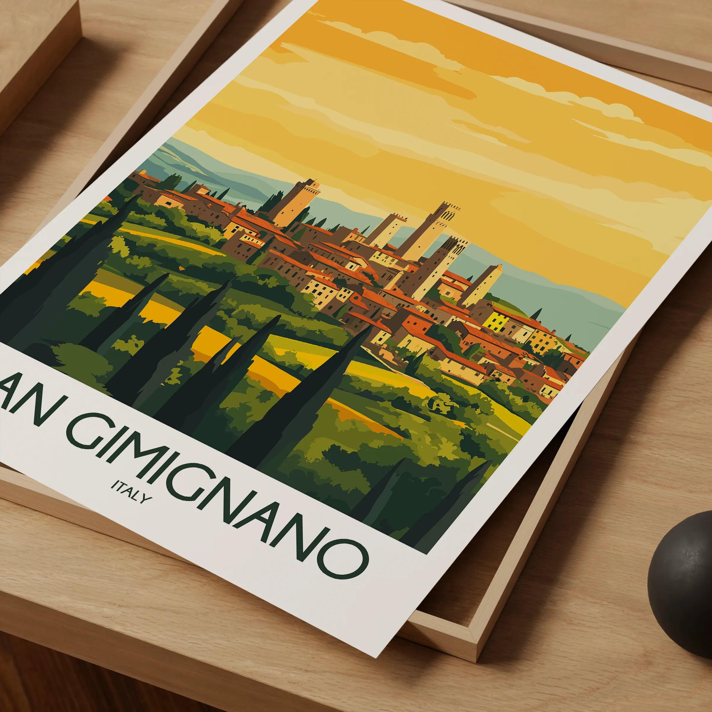San Gimignano Minimalist Wall Art