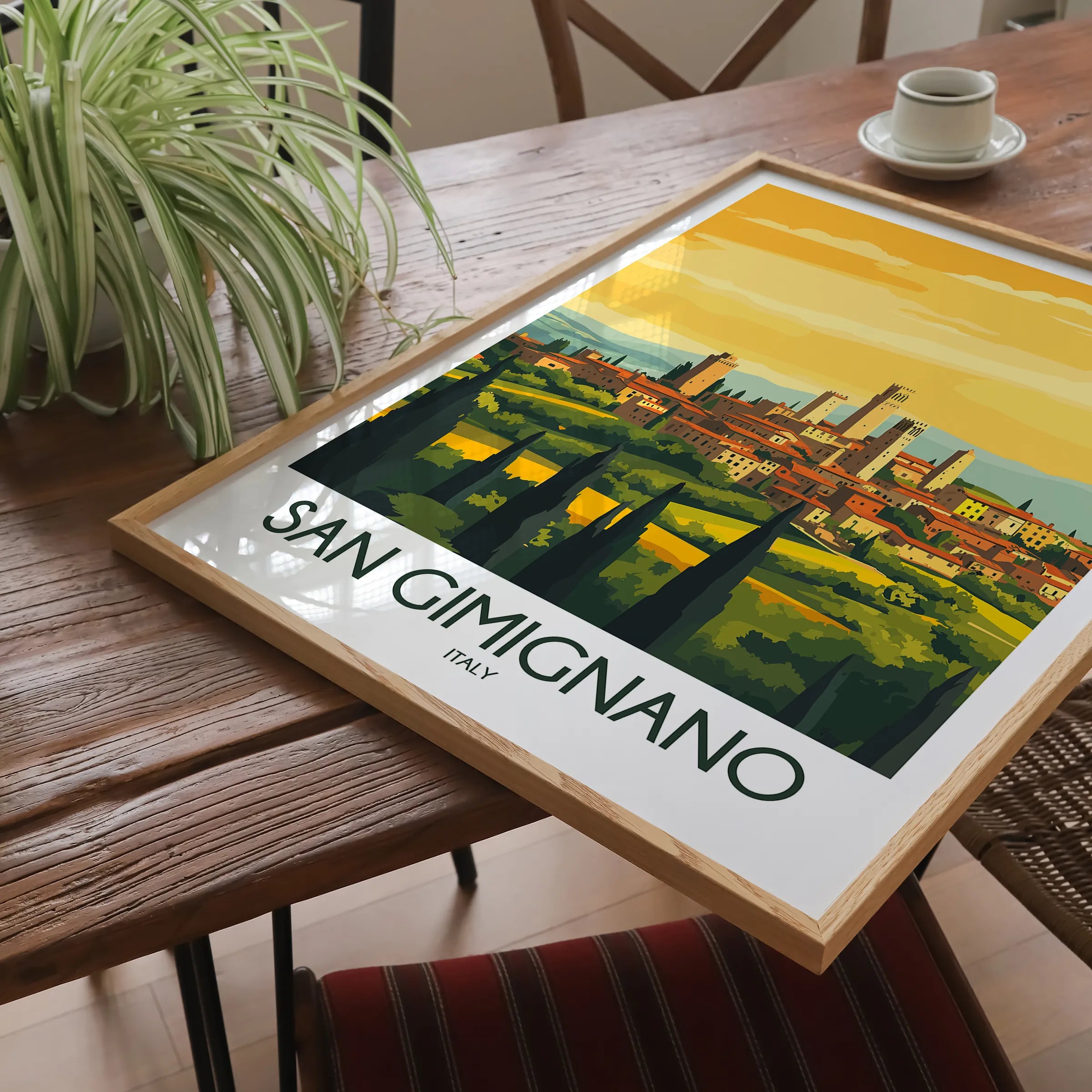 San Gimignano Modern Travel Poster
