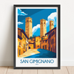 San Gimignano Souvenir Poster Print