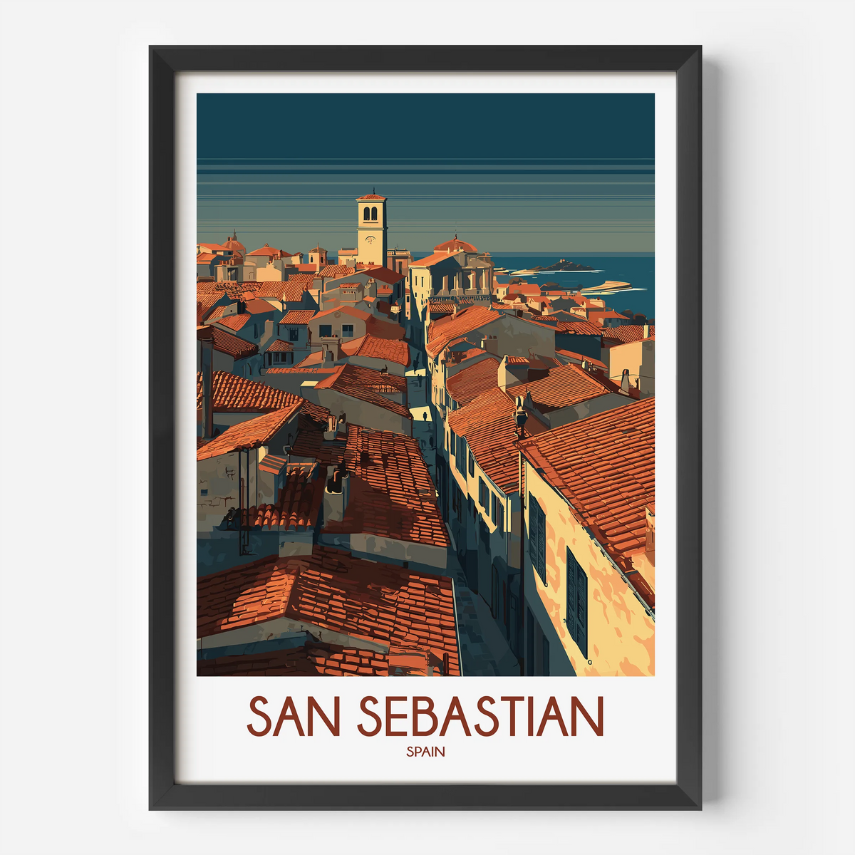 San Sebastian Destination Art Gift