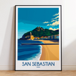 San Sebastian Destination Art Gift