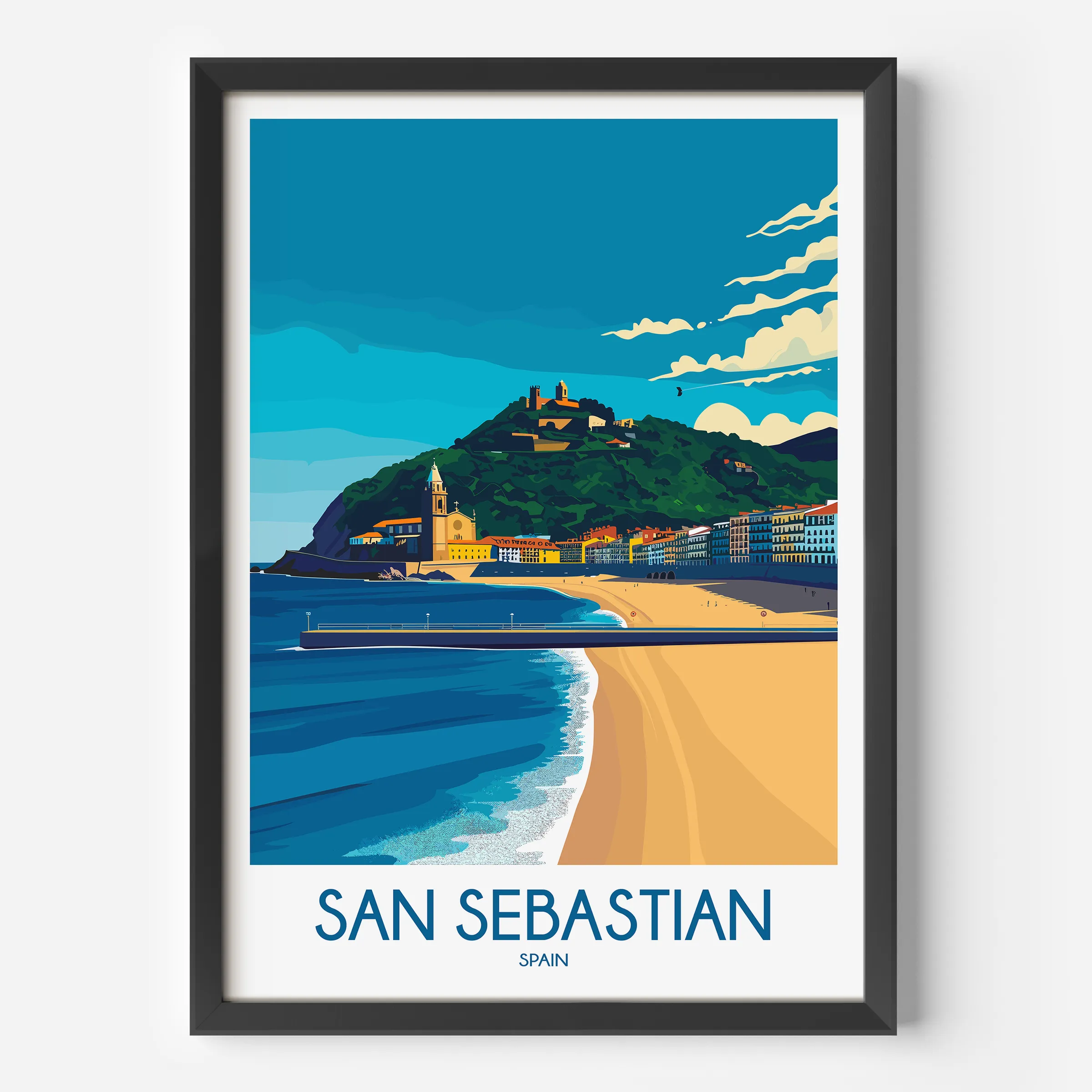 San Sebastian Minimalist Wall Art