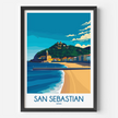 San Sebastian Minimalist Wall Art