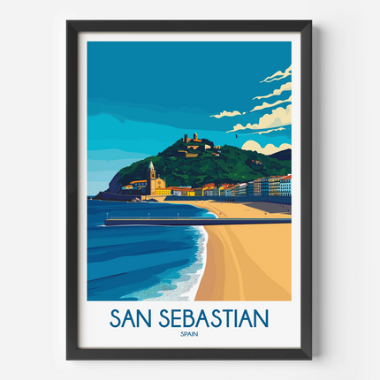 San Sebastian Minimalist Wall Art