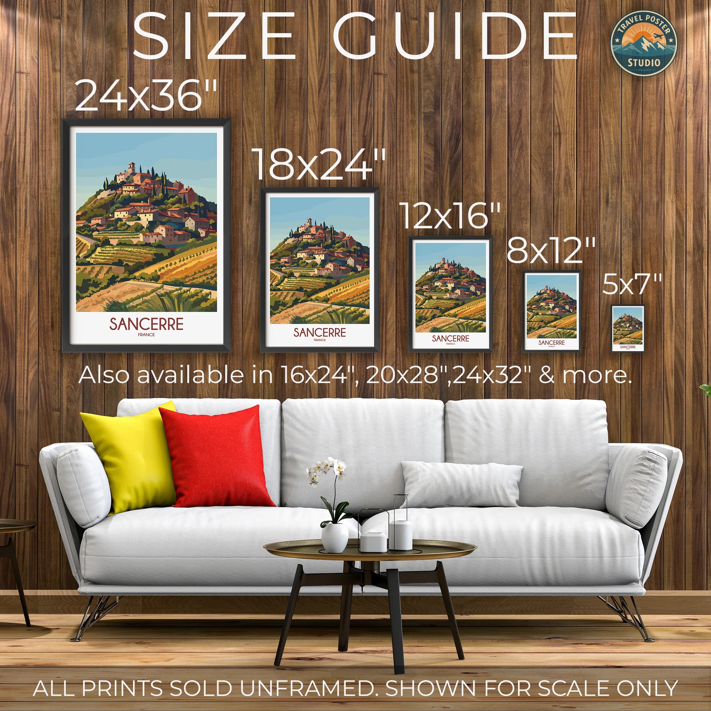 Sancerre Vintage Style Print