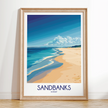 Sandbanks Retro Travel Illustration