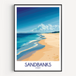 Sandbanks Vintage Style Print