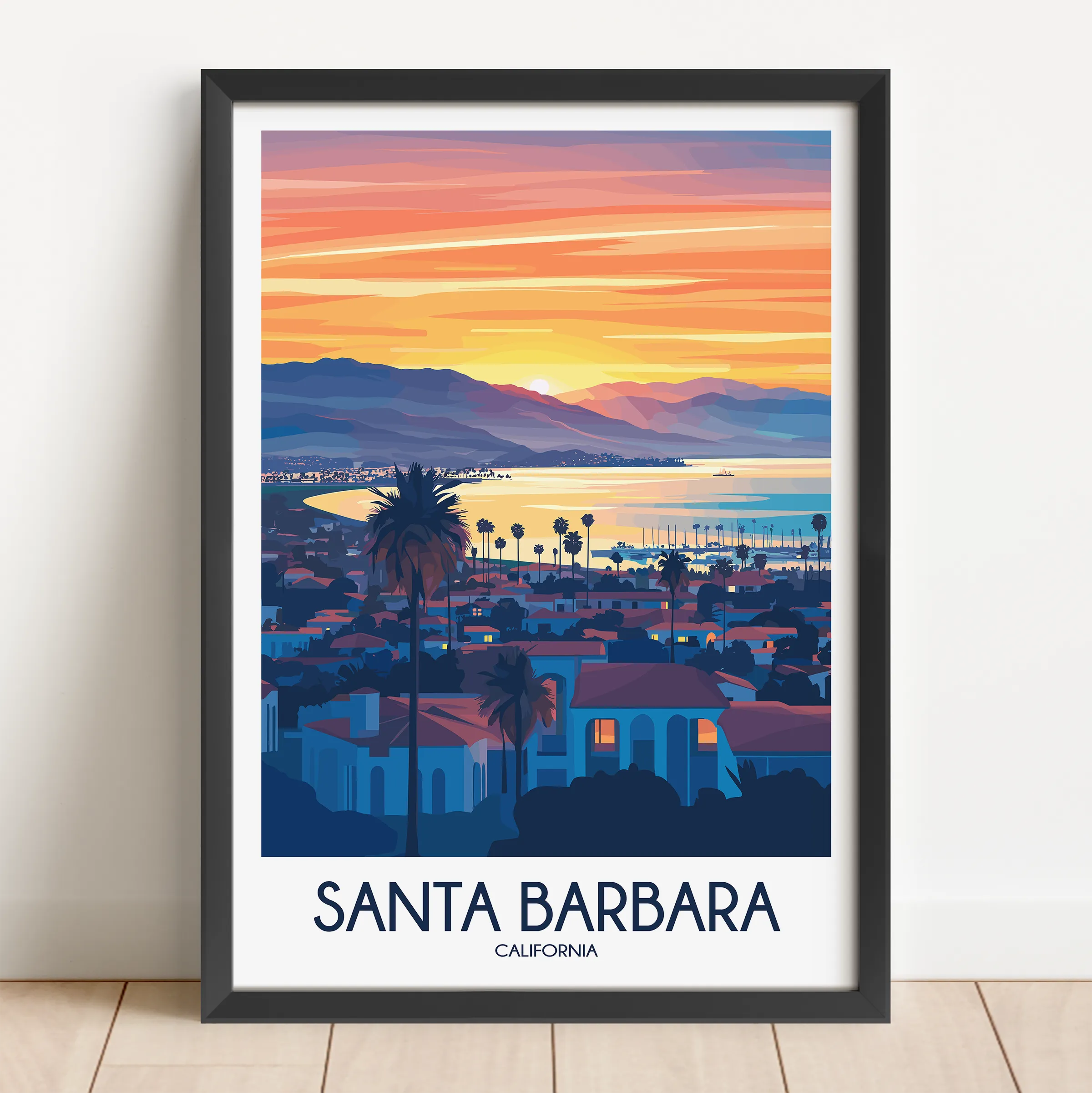 Santa Barbara Minimalist Wall Art