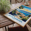 Santa Barbara Retro Travel Illustration