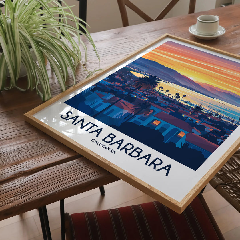 Santa Barbara Souvenir Poster Print