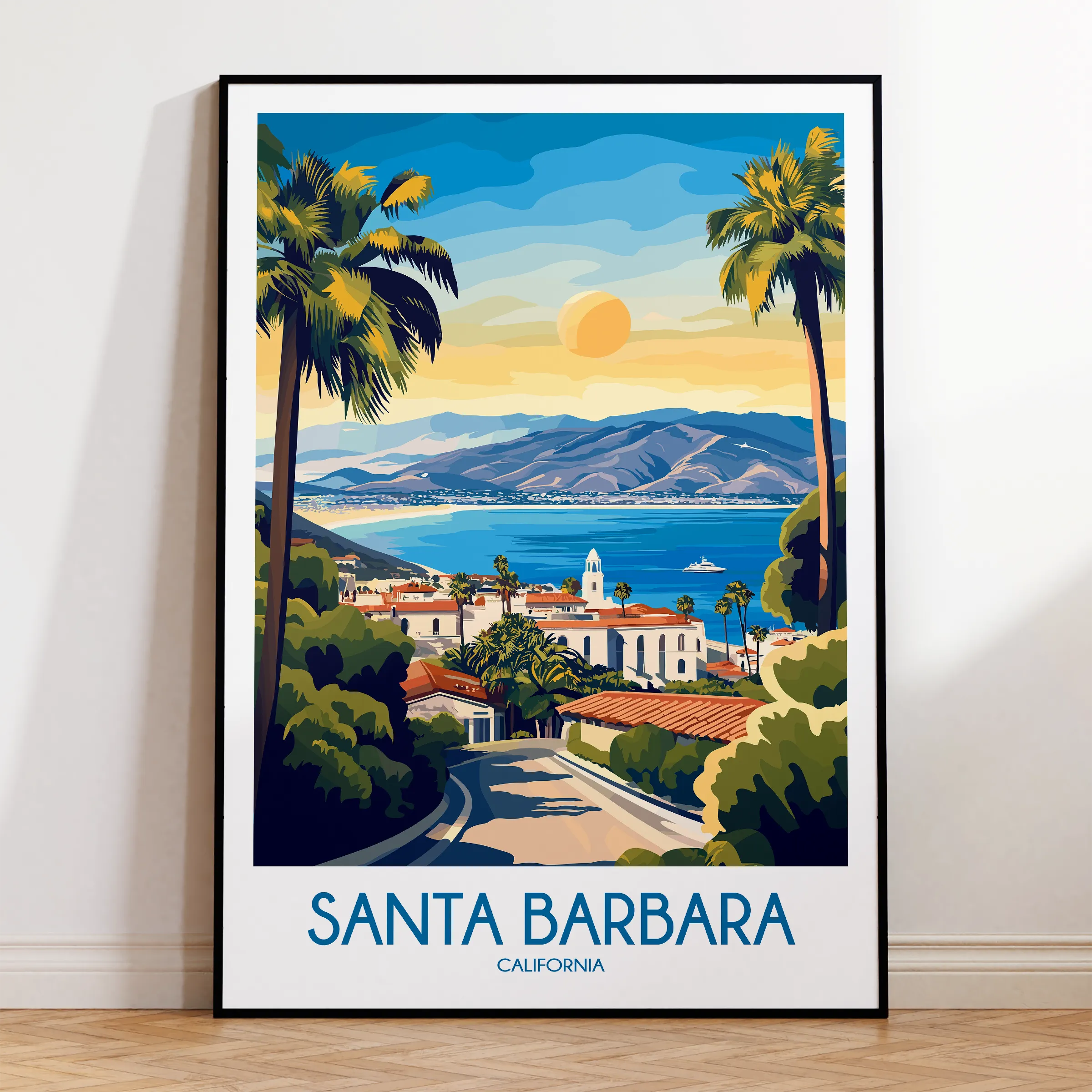 Santa Barbara Souvenir Poster Print
