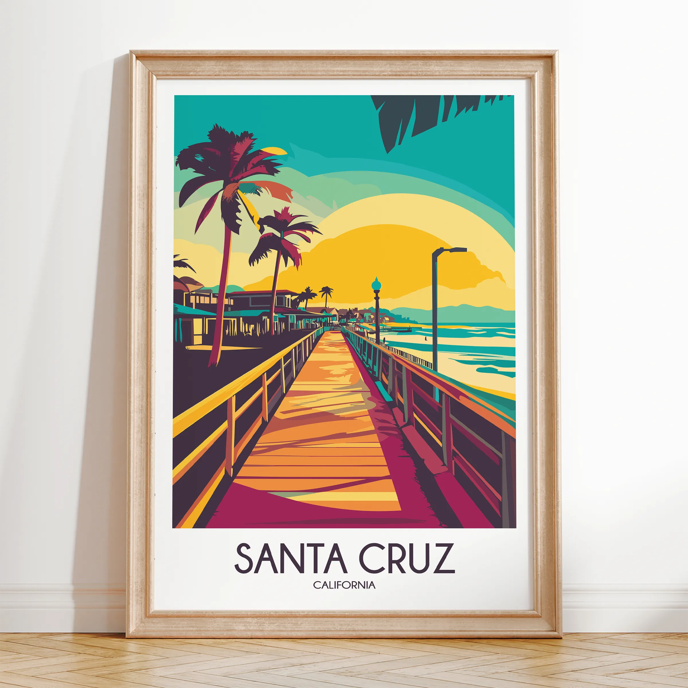 Santa Cruz Destination Art Gift