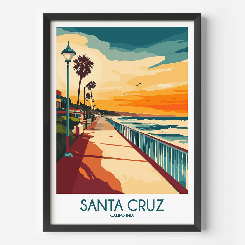 Santa Cruz Destination Art Gift