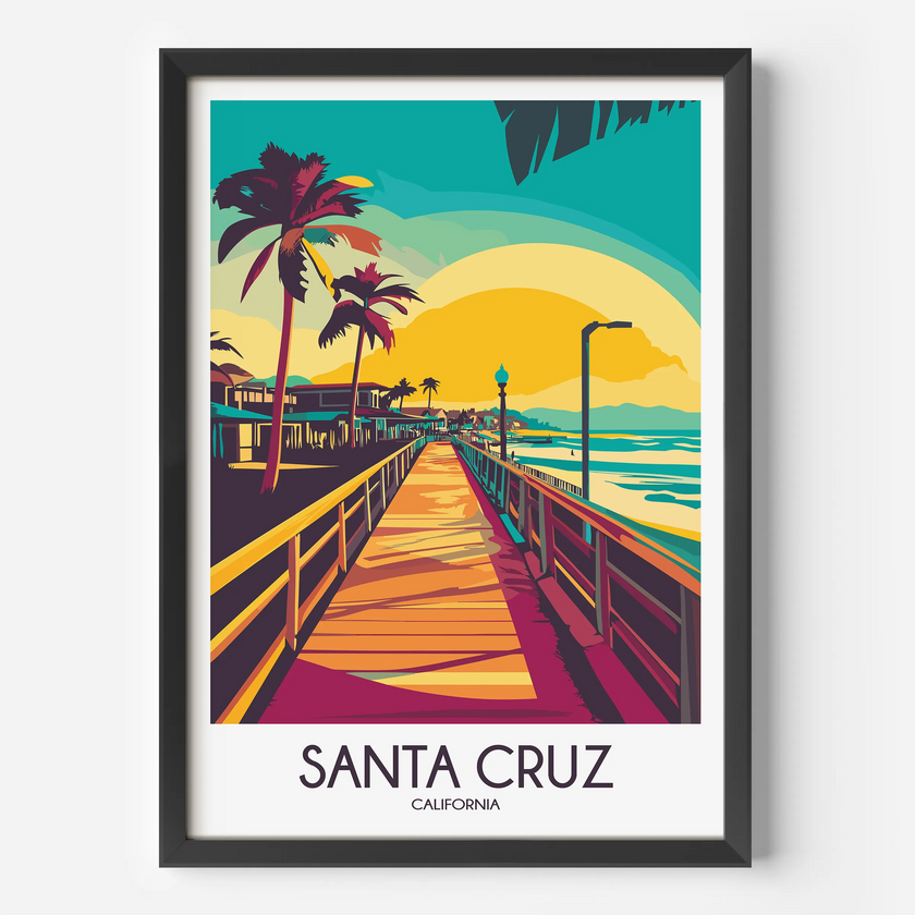 Santa Cruz Minimalist Wall Art