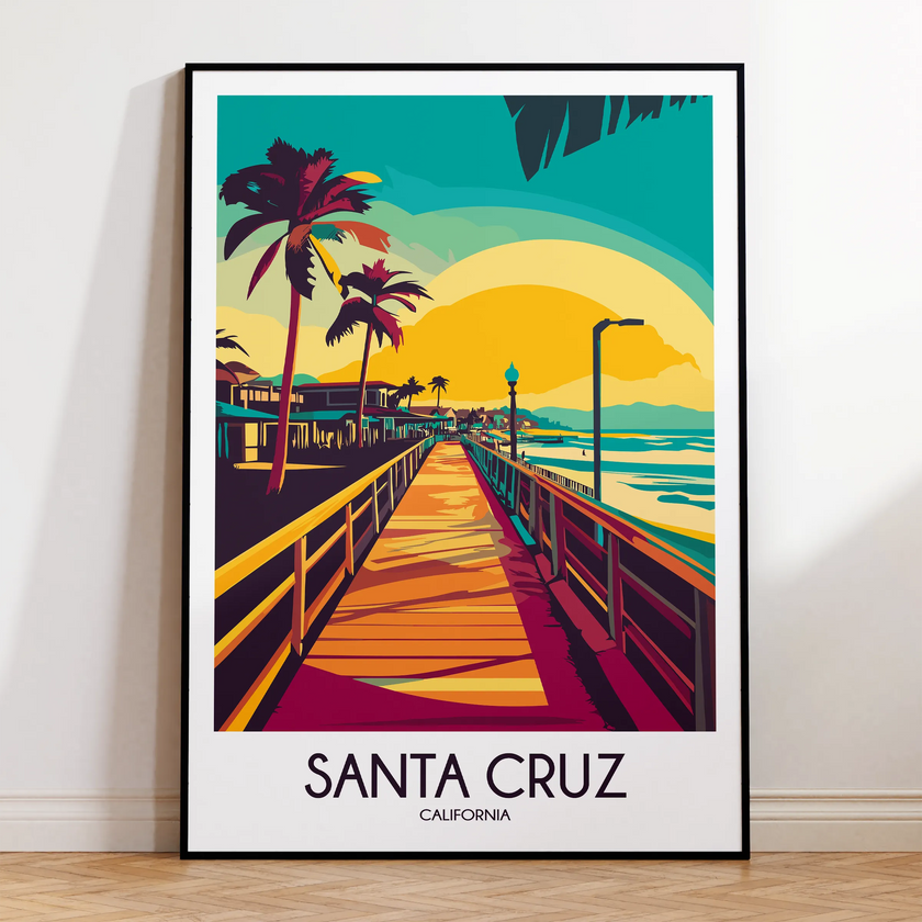 Santa Cruz Souvenir Poster Print