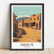 Santa Fe Modern Travel Poster