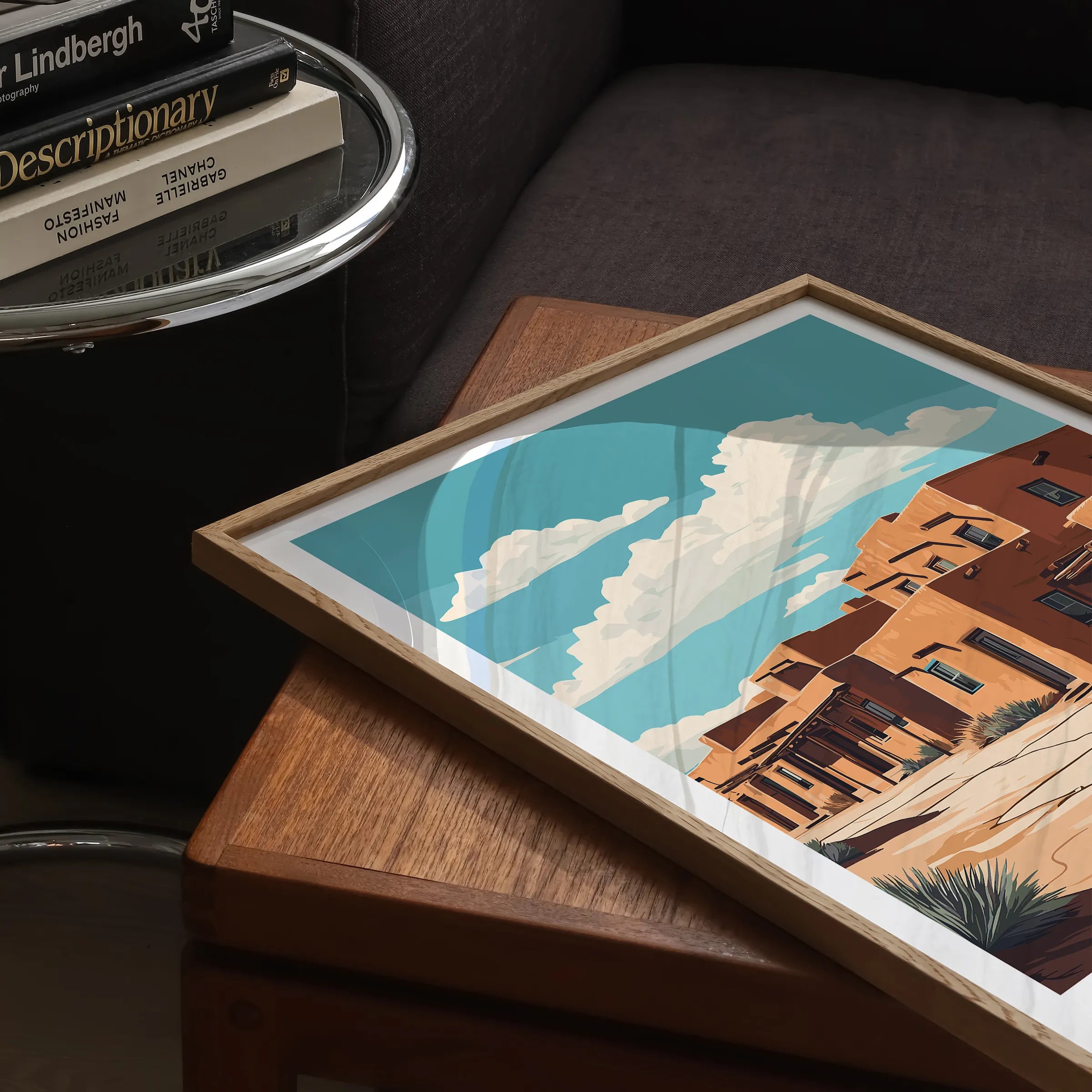 Santa Fe Vintage Style Print