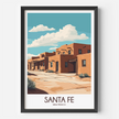 Santa Fe Vintage Style Print