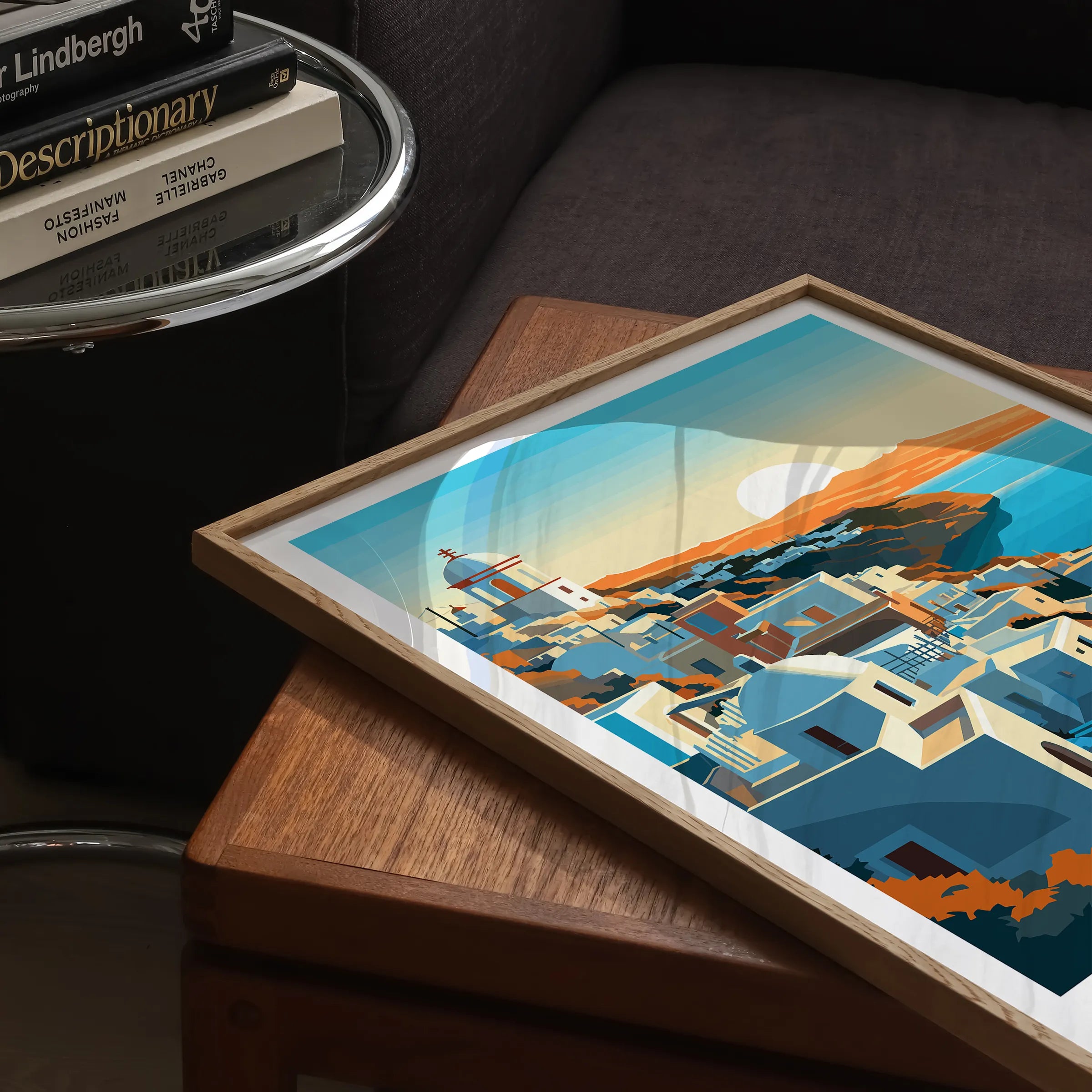 Santorini Minimalist Wall Art