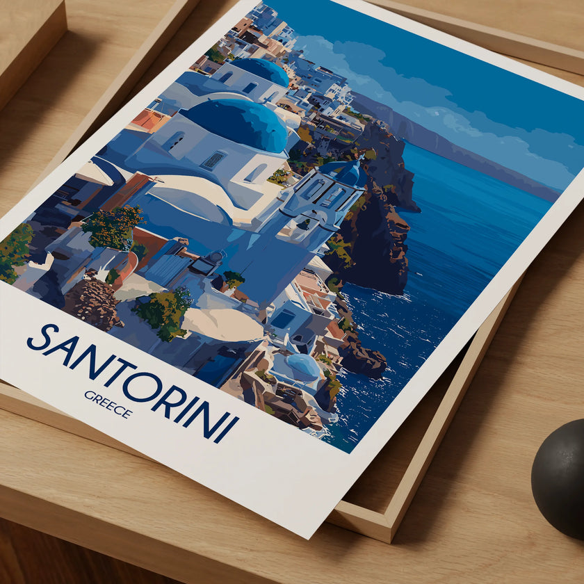 Santorini Minimalist Wall Art