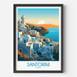 Santorini Minimalist Wall Art
